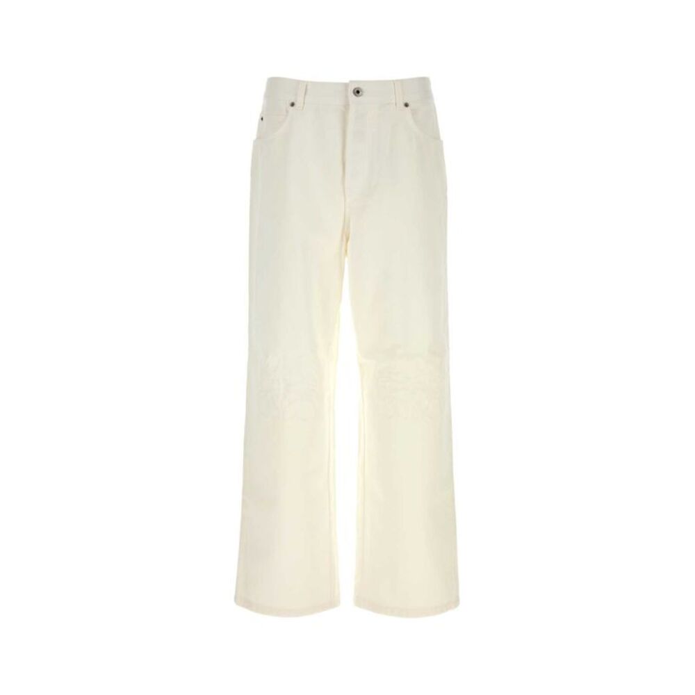 Loewe Men White Denim Jeans